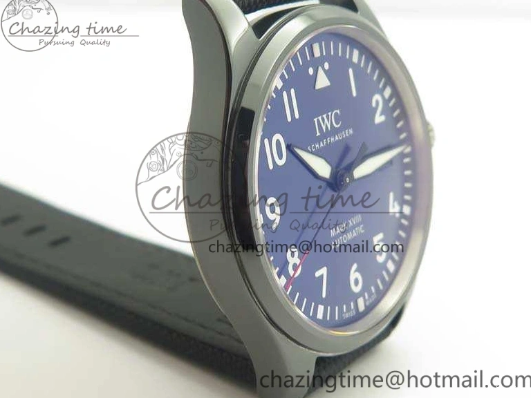 MIROTIME 0406 HighQuality Mark XVIII LAUREUS IW324703 Black Ceramic MKF Best Edition On Black Nylon Strap A 7218